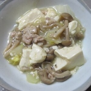 温まる！豆腐と白菜のあんかけ